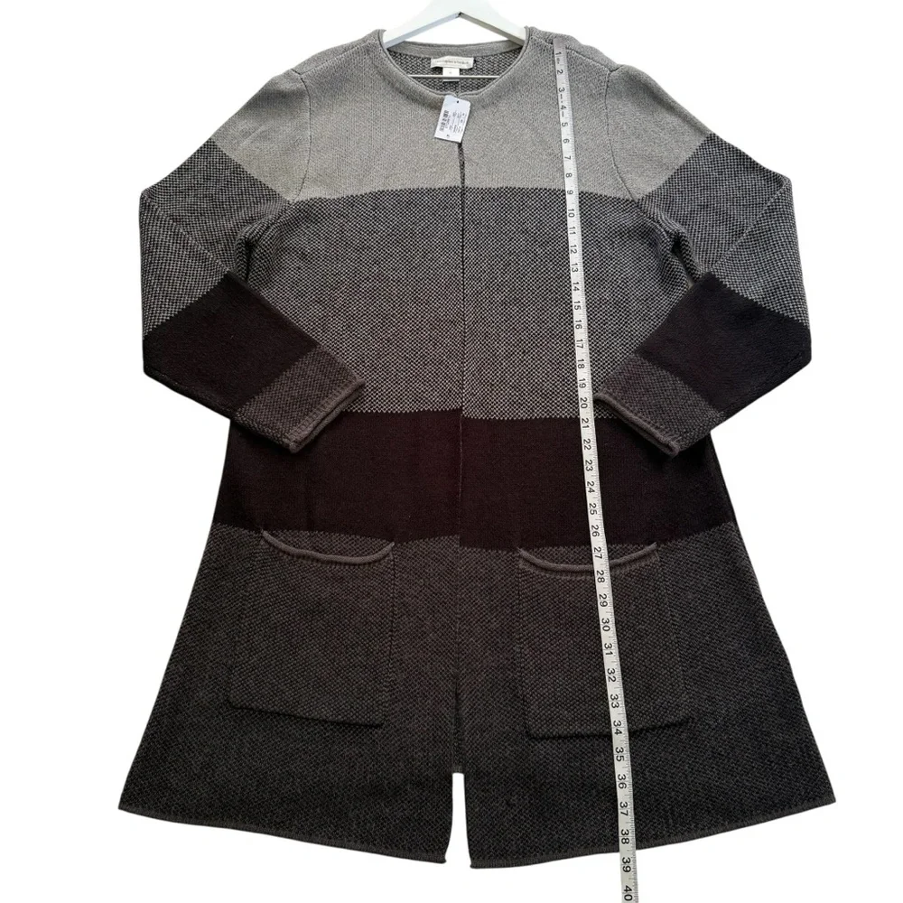 NWT Christopher & Banks Women’s Open Front Long Knit Cardigan Sweater Size XL